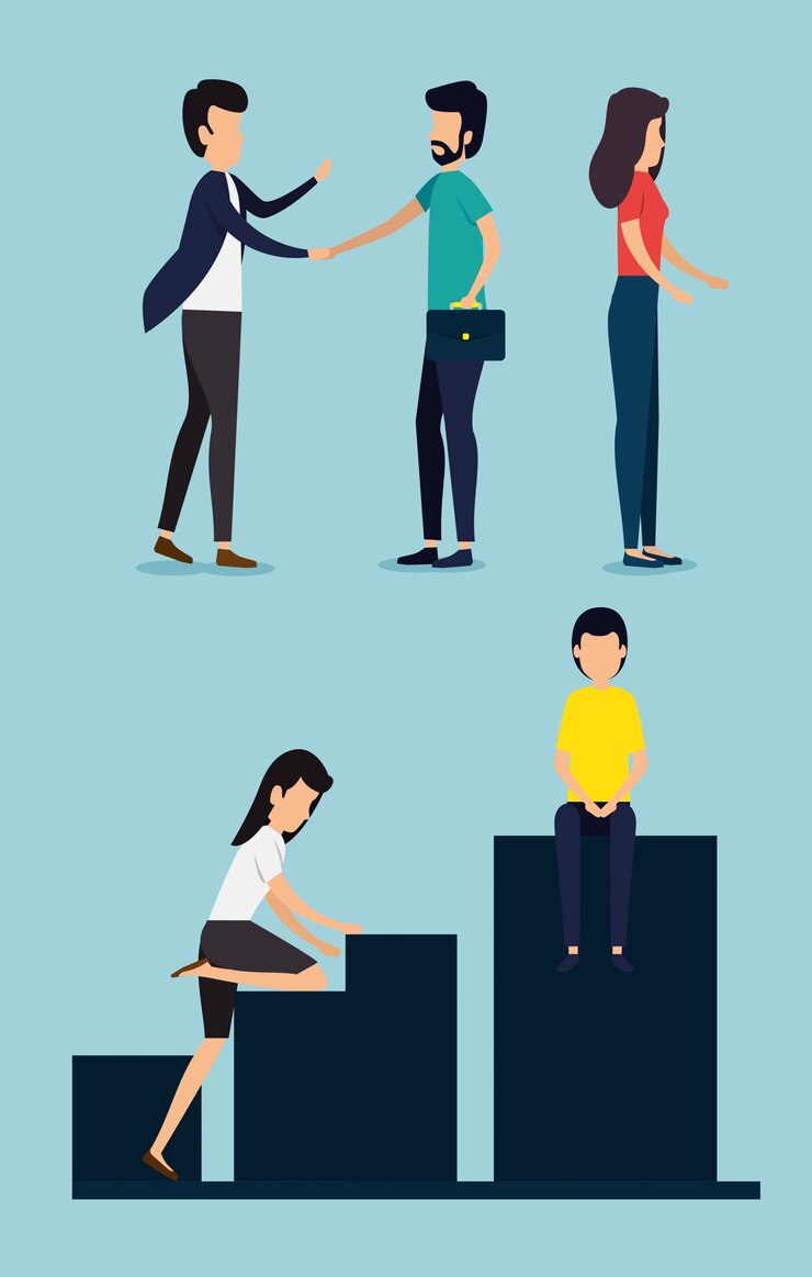 Free Vector business teamwork group