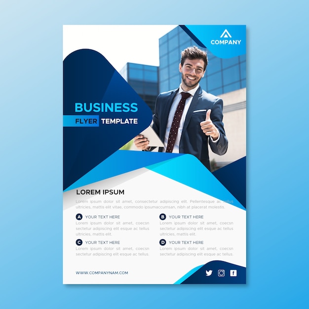 Free vector business template design