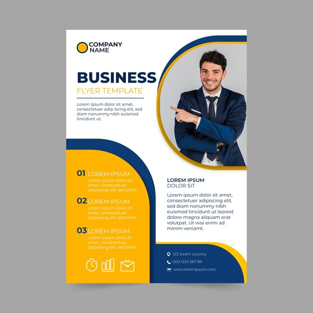 Business template flyer style