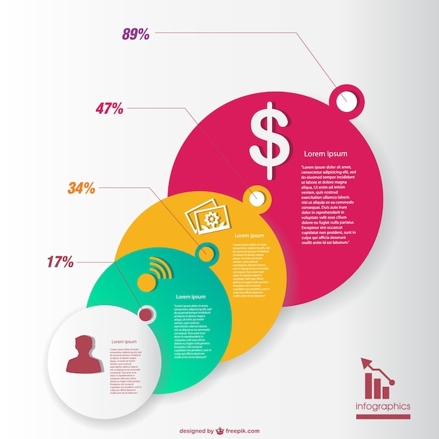 Шаблон бизнес для инфографики