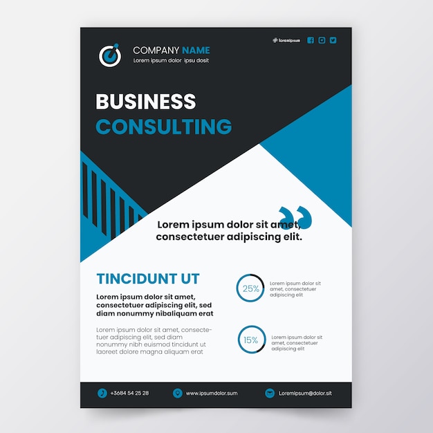 Free vector business template theme