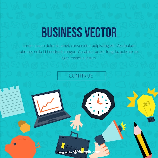 Free vector business text template