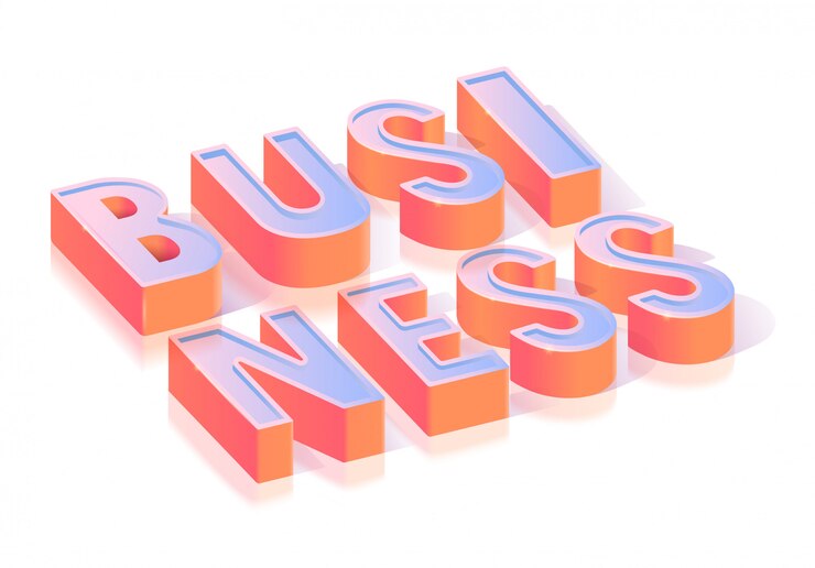 Free Vector business text title isometric template