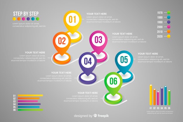 Business timeline infographic