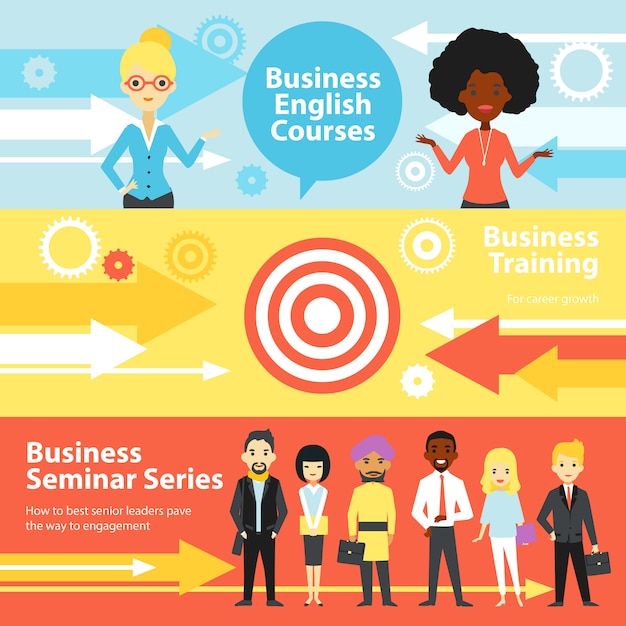 Business Training Horizontal Banners