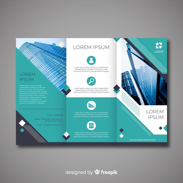 Business trifold brochure