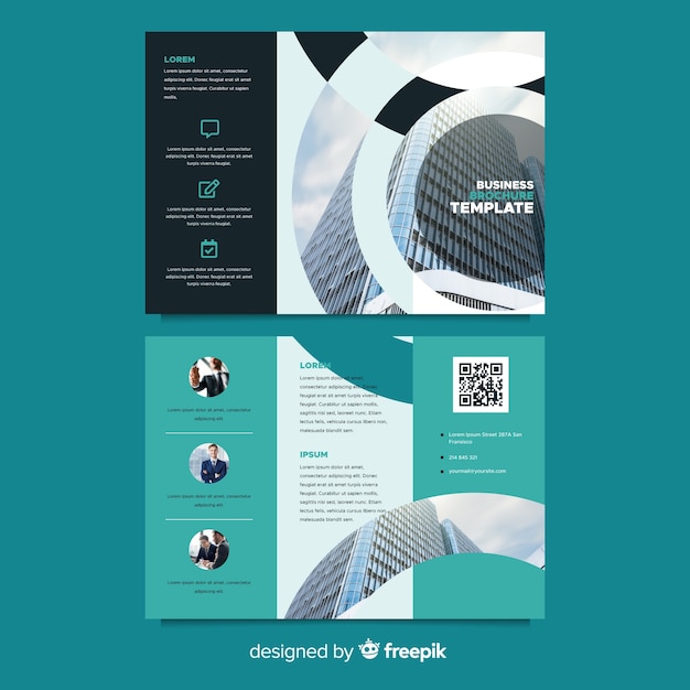 Business trifold brochure