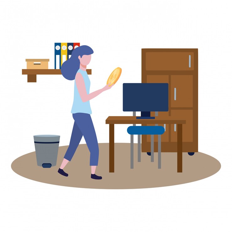 Free Vector business woman avatar of cartoon   