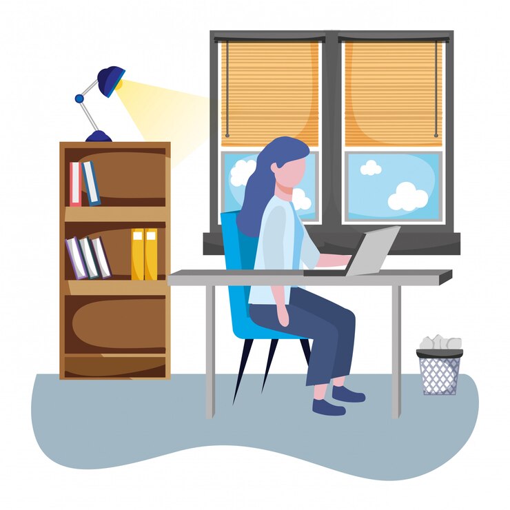 Free Vector business woman avatar of cartoon   