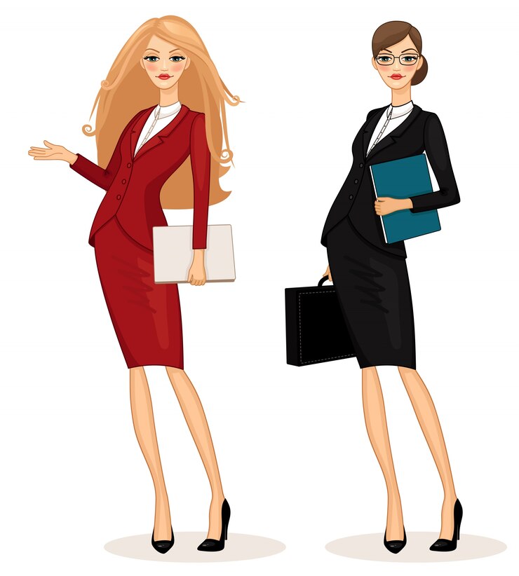 Free Vector business woman
