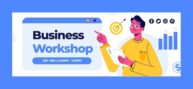 business workshop social media pack facebook cover