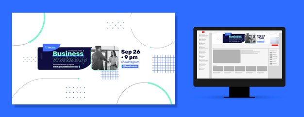 Business workshop youtube channel art