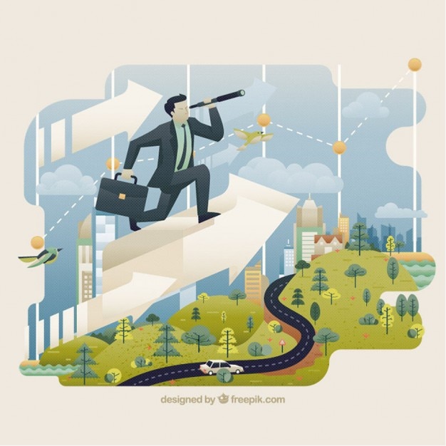 무료 Vector 비즈니스 세계 그림