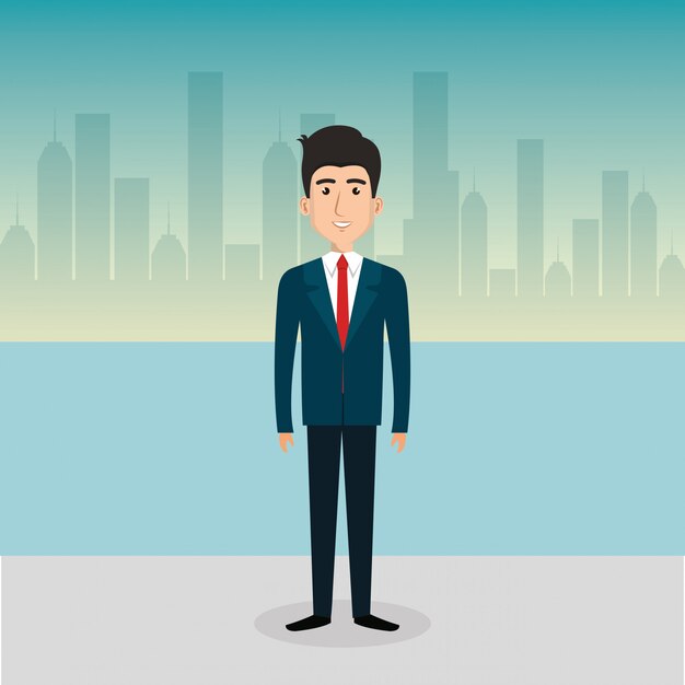 бизнесмен аватар персонажа