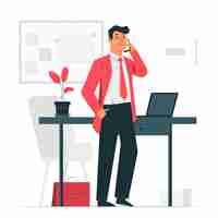 Free vector businessman concept illustration