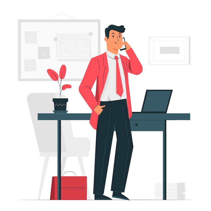 Free Vector businessman concept illustration