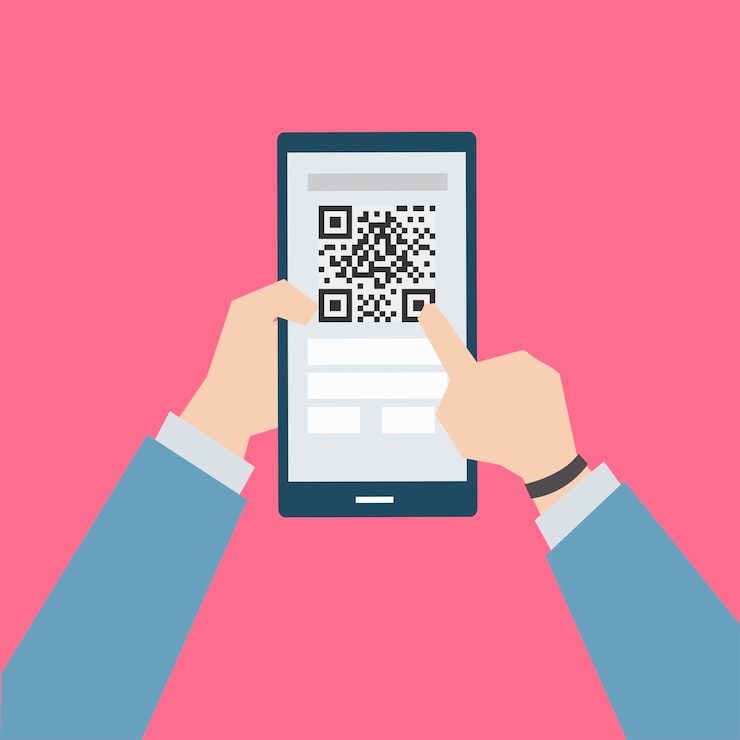 Free Vector businessman holding a smartphone illustration