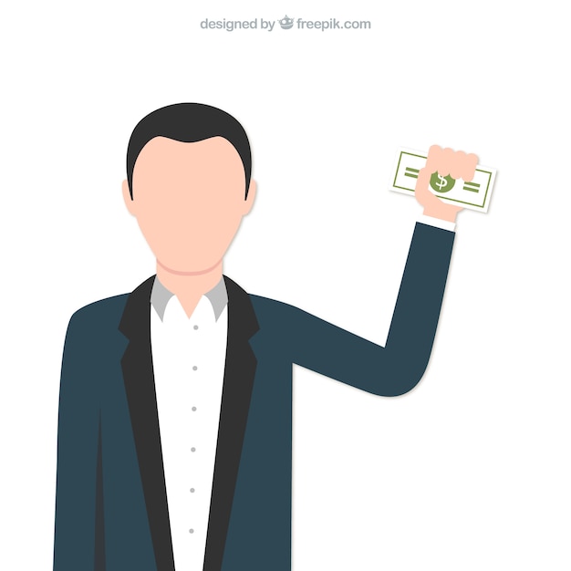 Businessman with money