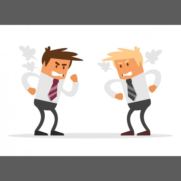 Businessmen competition Free Vector