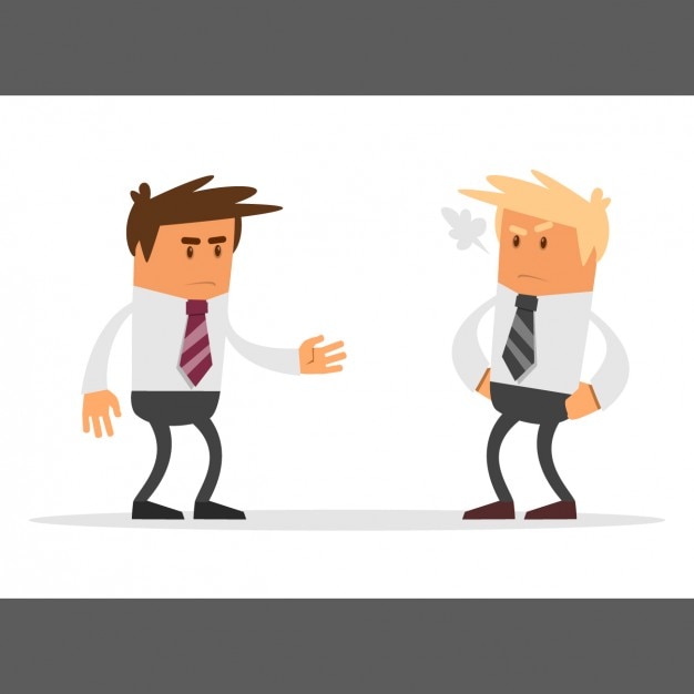 Free vector businessmen discussing