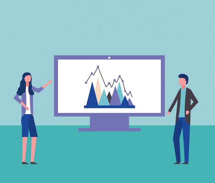 Free Vector businesspeople at office