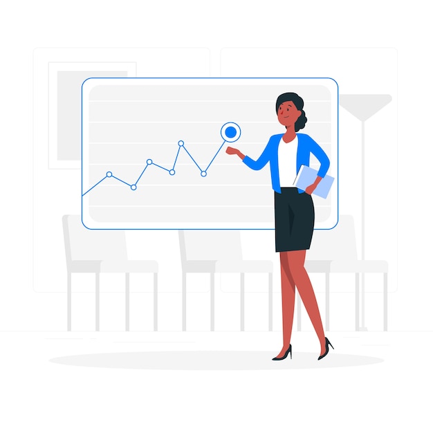 Free vector businesswoman concept illustration