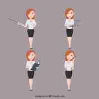 Free vector businesswoman