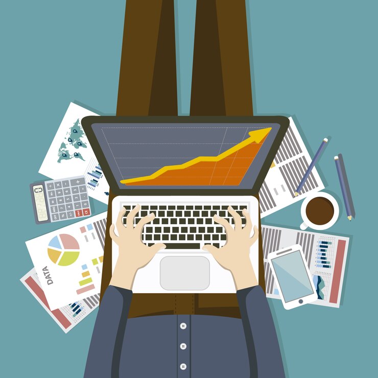 Free Vector busy person working