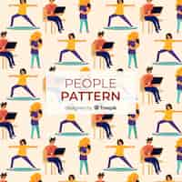 Free vector busy women pattern