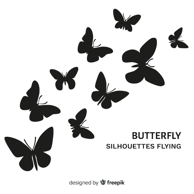 Download Butterfly Silhouette Images Free Vectors Stock Photos Psd