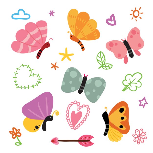 Free Vector butterflies illustrations collection
