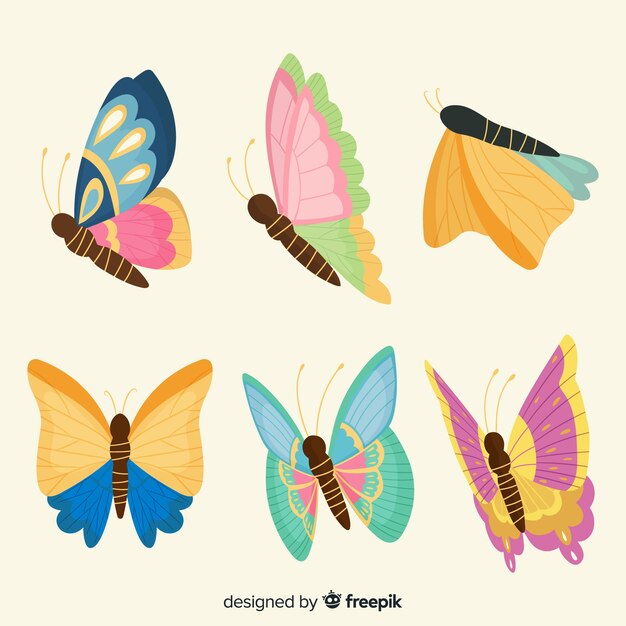 Free Vector butterfly collection