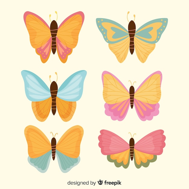 Free Vector butterfly collection