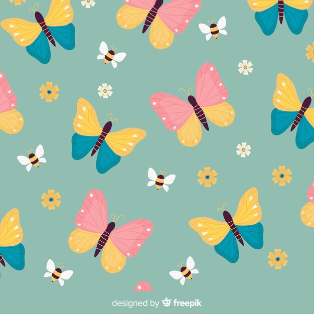 Free Vector butterfly pattern