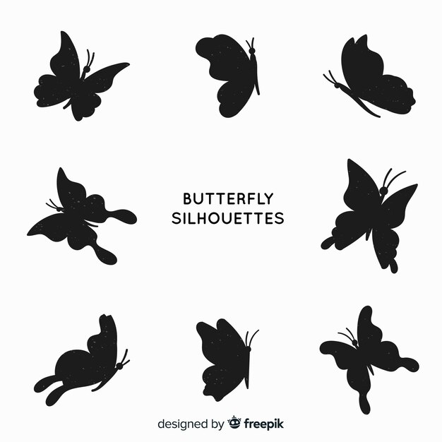 Butterfly silhouette pack