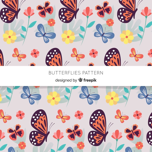 Free vector butterfly swarm flying pattern