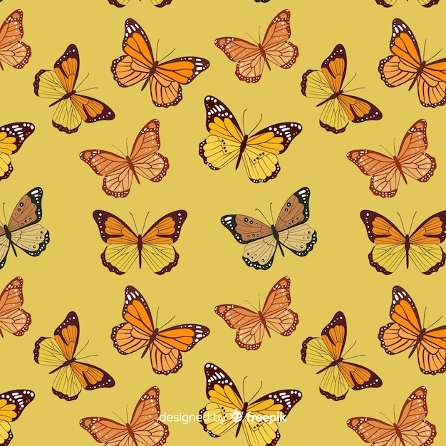Butterfly swarm flying pattern