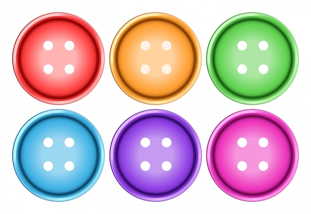 Free vector buttons set