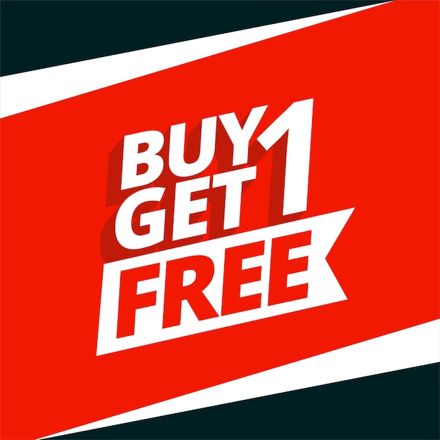 Buy one get one free sale background design