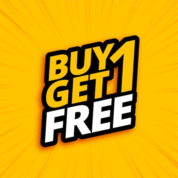 Free vector buy one get one free sale and deals background