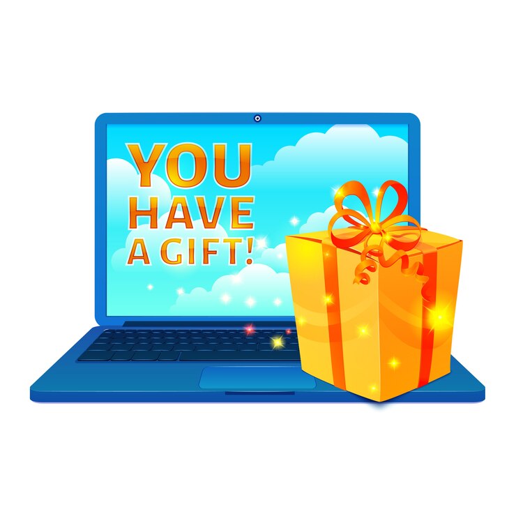 Free Vector buy online box concept