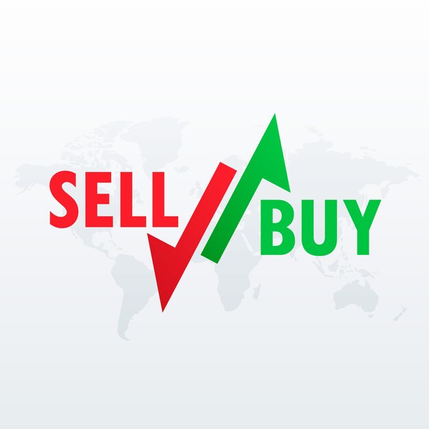 buy and sell arrows for stock market trading