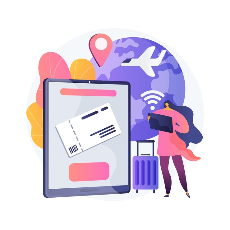 Free Vector buying tickets online abstract concept illustration