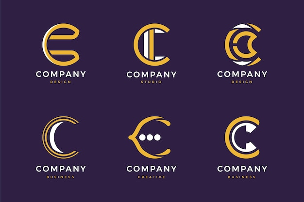 Free vector c logo collection