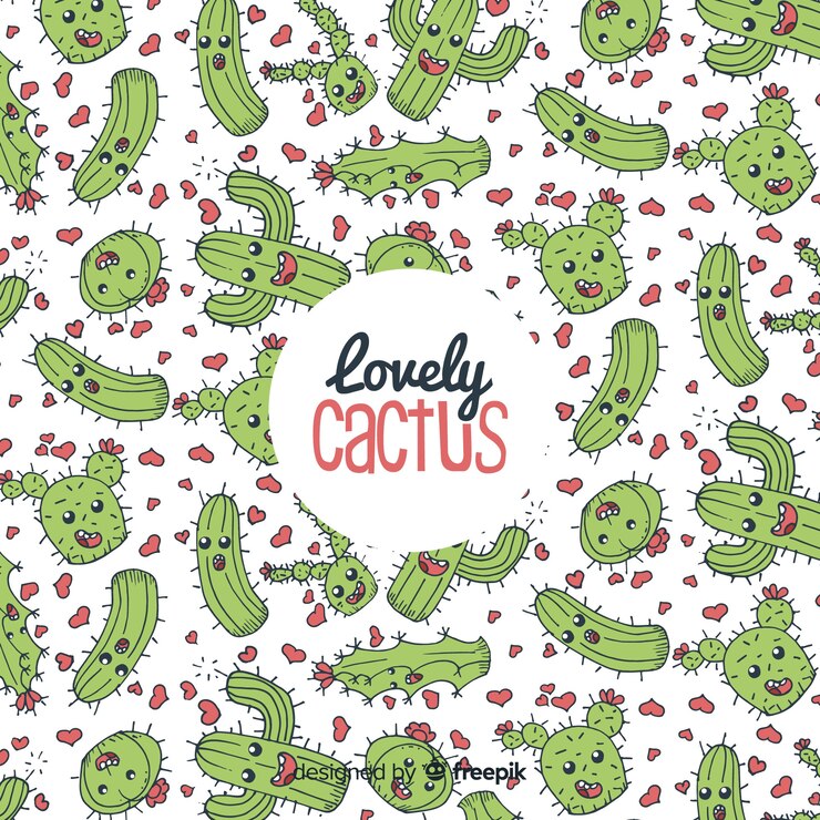 Free Vector cactus background