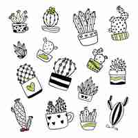 Free vector cactus illustration collection