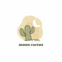 Free vector cactus logo template