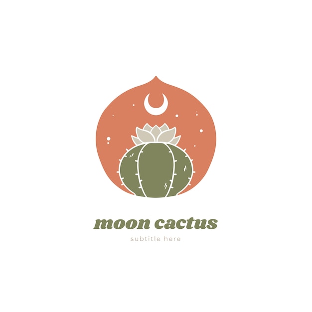 Cactus logo template