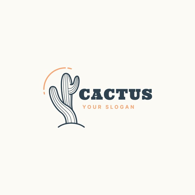 Cactus logo template