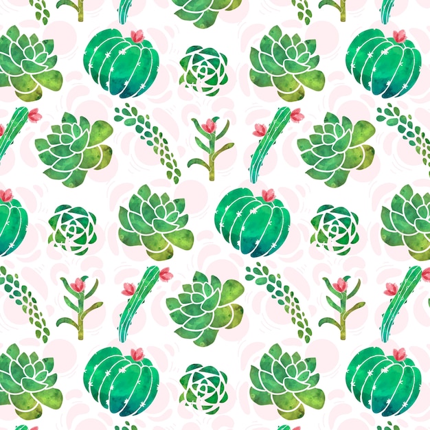 Cactus pattern collection concept